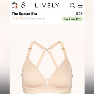 Lively - The Spacer Bra - toasted almond size 32C